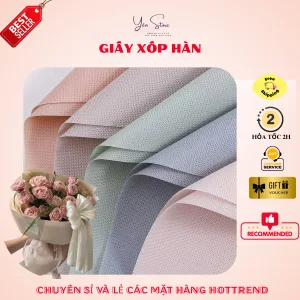 Giấy Xốp Hàn Cao Cấp Chính Hãng Loại 1 Nhiều Màu Sắc, Tiện Lợi Dùng Gói Hoa, Gói Quà Tặng